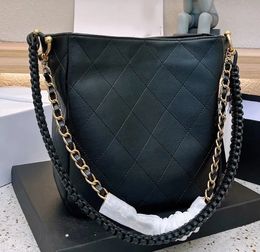 Luxury Brand Hand Woven Leather Strap Small Hobos Hippie Handbag Lady Black Underarm Shopping Bags