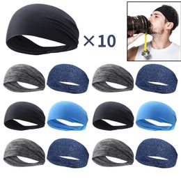 1-10Pcs Ultra-Thin Sports Sweatband Breathable Sweat Absorbent Headband Elastic Sweat Hair Band Soft Outdoor Sport Yoga Headband 240104