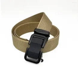 Belts Belt High Strength Thicken Canvas With Automatic Buckle For Men Anti-slip Waist Pants Training Decorative Clothes