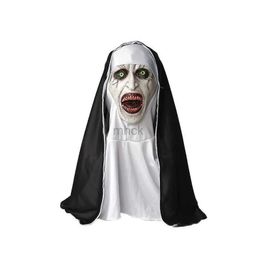 Masks Party Masks Horror Ghostface Nun Cosplay Mask Scary Scream Makeup Halloween Costume Party Latex Headgear Thriller Grimace Haunted