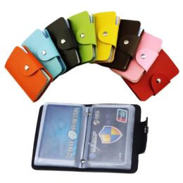 24 Card Slots 2sided Plastic Card Holder Size Small Multicolor Business Card Pack Women Purses Men wallet LL