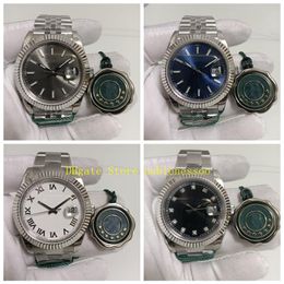 15 Colour Real Po 904L Steel Expensive Watch Automatic Mens 41mm Date Black Green Blue White Grey Diamond Dial V12 Fluted Bezel 271U