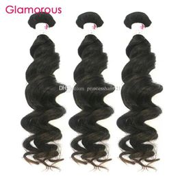 Wefts Glamorous Cheap Hair Bundles Italian Wave 4Pcs Human Hair Weave Extensions Full Cuticle Brazilian Malaysian Indian Peruvian Virgin