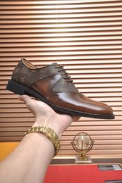 Luxury Brand Lace Up Mens Oxfords Dress Business Real Leather Suit Shoes Footwear Size 38-45
