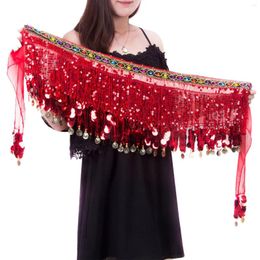 Belts Women's Carnival Sequin Tassel Waist Chain Hip Scarf Performance Belt Cover