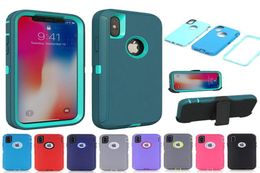 Armour Phone Case For iPhone 12 Pro Max XS Max XR 7 8 6 6S Plus Case 3 in 1 Hybrid PC TPU Shockproof Defender Cover for iPhone 11 P2733540