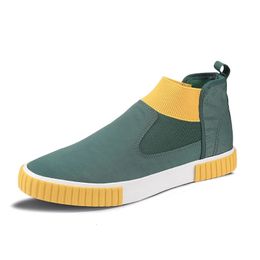 Canvas Shoes for Men Green Plaid Flat Shoes Men Breathable Casual Shoes Men Vulcanised Sneakers Espadrilles Zapatos Hombre 240104