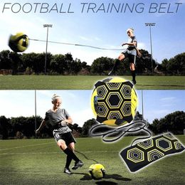 Football Training Belt Soccer Trainer Elastic Sports Assistance Adjustable Kick Ball Practise 240103