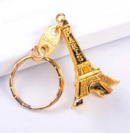 Promotion Eiffel Tower Keychain Party Favours Keys Souvenirs Paris Tour Chain Ring Decoration Holder Wedding Gift ZZ