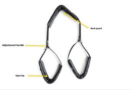 Bondage Leather Sponge Neck Collar Open Leg Shackle Suit Thigh Strap Cuff Restraint Belt Women SM Bondage