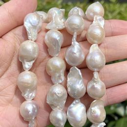 Necklace 14*22mm 15pcs White Natural Baroque Freshwater Pearl Beads Spacer Beads for Jewellery Making Diy Necklace Bracelet Accessories
