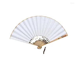 Decorative Figurines 7-10-Inch Handmade Carved Painted Jade Bamboo Fan Frame Traditional Craft Quintessence Crafts Xuan Paper Folding