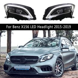 Car Accessories Front Lamp DRL Daytime Running Light Dynamic Streamer Turn Signal For Mercedes Benz X156 GLA200 GLA300 LED Headlight 15-19