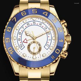 Wristwatches Customized Wholesale 2024 Men's Top Master Yacht Wristwatch 44mm Automatic Mechanical Male Clock Watches