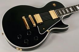 best Factory Mahogany guitar best black ebony Custom with black pickgaurd electric guitar OEM Available 2589