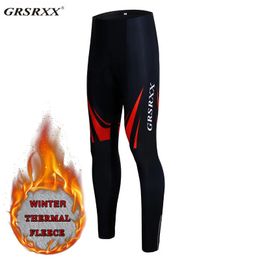 GRSRXX Cycling Pants Bicycle Team Pro Cycling Trousers Winter Keep Warm Men Bicycle Racing Bib Pants With 5D Gel Padded 240104