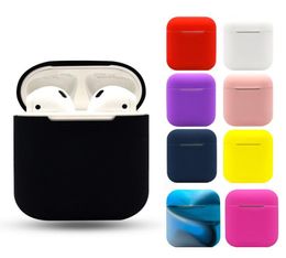 Soft Silicone Cases For Apple Airpods 12 Protective Case Bluetooth Wireless Earphone Cover Charging Box Bags6274620