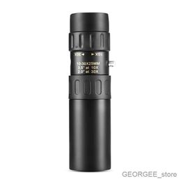 Monoculars Monocular Nikula 10-30x25 Zoom Scope Binoculars High Quality Telescope Pocket Binoculo Hunting Optical Prism No Tripod