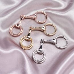 Scarves 2Pcs Charm Vintage Trendy Design Brooches Metal Jewellery Buckle Holder Silk Scarf Clip