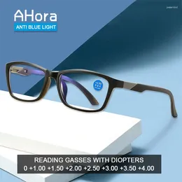 Sunglasses Ahora TR90 Blue Light Blocking Reading Eyeglasses Frame Men Women Ultralight Presbyopia Hyperopia Eyewear 0 1.0 1.5 2.0 2.5 3.0