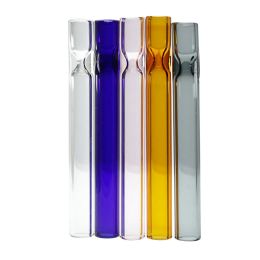 cheapest 4 inch 10cm glass pipe fittings glass pipes tube high transparent straight cigarette holder for smoking tobacco hand pipes LL