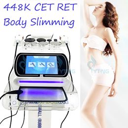 CET RET RF Diathermy Deep Heating 448K Tecar Indiba Machine Fat Removal Body Shaping Pain Relief Skin Tightening Facial Lifting