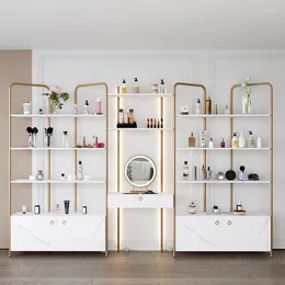 Decorative Plates Cosmetics Beauty Salon Storage Cabinet Display Shelf Skin Care Products