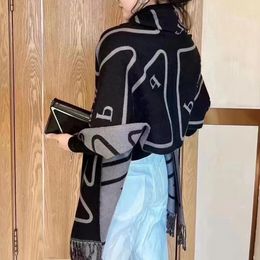 Scarves Designer Prad Scarf 2023 New Women's Neck Fashion Premium Soft Warm Cashmere Large Shawl Official Original Imported Genuine