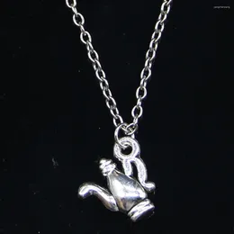 Chains 20pcs Fashion Necklace 14x15mm Double Sided Fancy Teapot Pendants Short Long Women Men Colar Gift Jewelry Choker