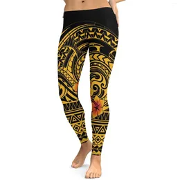 Active Pants Fashion Pattern Print Summer Winter Yoga 2024 Custom Polynesian Tracksuit Quick Dry Fabric