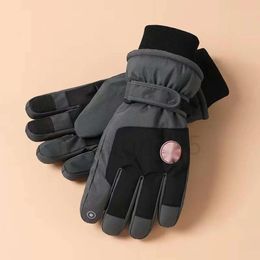 Gloves Five Fingers Gloves Women Leather Five Fingers Gloves Winter Short Fleece Glove Warming Thickened Glove Trendy Stylish Protective