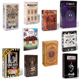 New Card Games Tarot Deck Oracle Cards For Divination Personal Use Tarot Trading Cards Full English Spanish Version 10 Styles Game Card Home Gathering