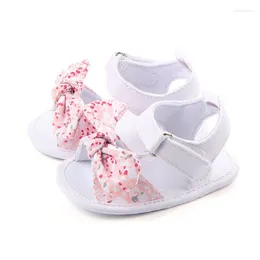 First Walkers Fashion Summer Prewalkers Soft Sole Baby Girls Bow Shoes Walker Toddler Floral