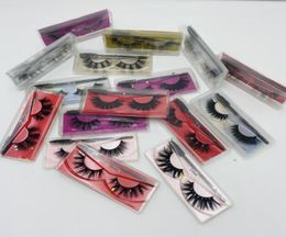 New arrival mink false eyelashes thick long 20mm handmade fake lashes mink hair with lashes brush 16 models available drop shippin1687473