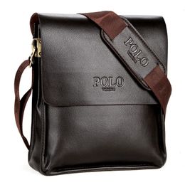 Shoulder Bag Luxury Vintage Men Briefcase Boy Waterproof Leather Business Style Men's Messenger Crossbody Designer Handbag 240125