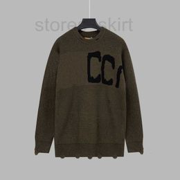 Men's Sweaters Designer New G jacquard letter knitted sweater in autumn / winter 2024acquard knitting machine e Custom jnlarged detail crew neck cotton 70FW