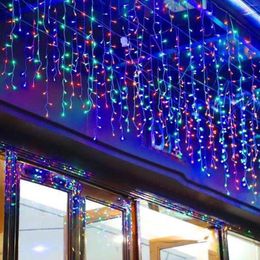 Strings 1pc Icicle Light String Led Curtain Suitable For Bedroom Party Wedding Christmas Holiday Lighting Decoration