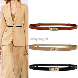 Belts Adjustable Cowhide Designer's High-quality Women's Belt Sweaters Dresses Decorative Suits Trousers Thin Genuine Leather Belts