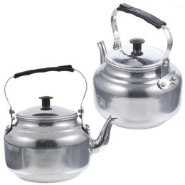 Dinnerware Sets 2Pcs Aluminium Alloy Stovetop Teapot Metal Tea Kettle Boiling With Philtre