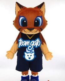 Costumes Custom cat mascot costume add LOGO Adult Size fancy carnival costume free shipping