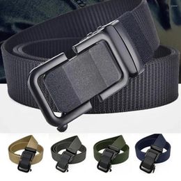 Belts Elastic Waist Belt High Strength Thicken Canvas With Automatic Buckle For Men's Pants Anti-slip Training
