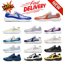 P Family Breathable Nylon Leather Round Headed Lacing Durable Same Style for Men Comfortable Versatile Flat Sports Shoes