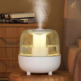4L Double Spray Rice Humidifier Household Quiet Bedroom Heavy Fog Office Desktop Aromatherapy Air Purification Small 240104