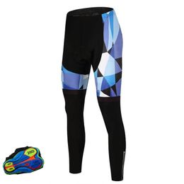 Bike Tights Triathlon Professionally Shockproof Bicycle Long Pants Cycling Bibs trousers Mountain Bike Breathable Gel Padded 240104