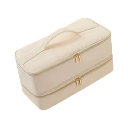 Cosmetic Bags Double Layer Travel Carrying Case Hair Curler Tool For Dryer Brush Accessories