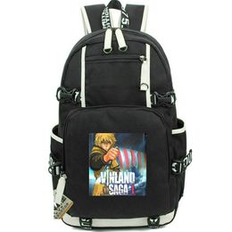 Thorfinn Karlsefni backpack Vinland Saga daypack Dark Crow Cartoon school bag Print rucksack Casual schoolbag Computer day pack