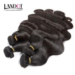 Wefts Best 10A Peruvian Indian Malaysian Brazilian Body Wave Hair 4 Bundles Lot Unprocessed Brazilian Human Hair Weaves Can Bleach UP 2