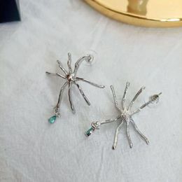 Dangle Earrings Silver Needle Fashion Creative Insect Funny Spider Reptile Dripping Jewel