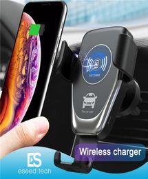 Q12 Wireless Car Charger 10W Fast Car Mount Air Vent Gravity Phone Holder Compatible for iphone samsung LG All Qi Devices C125501631