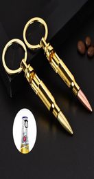 Creative Bullet Opener Keychain Shell Case Shaped Beer Bottle Openers Keyring Bar Tool Great Party Business Gift Customizable LOGO3393075